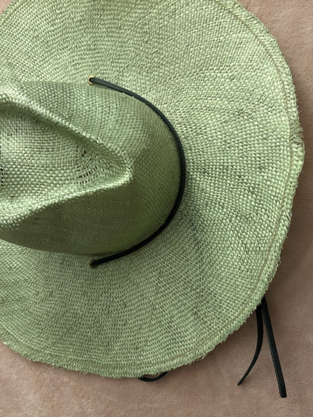 NWT Wyeth green straw hat
